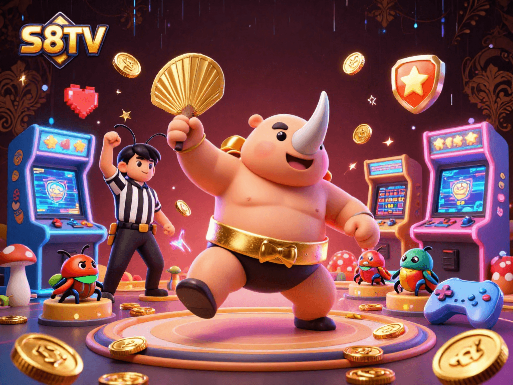 S8TV brings thrilling 3D casino gameplay with a beetle champion and engaging game elements.