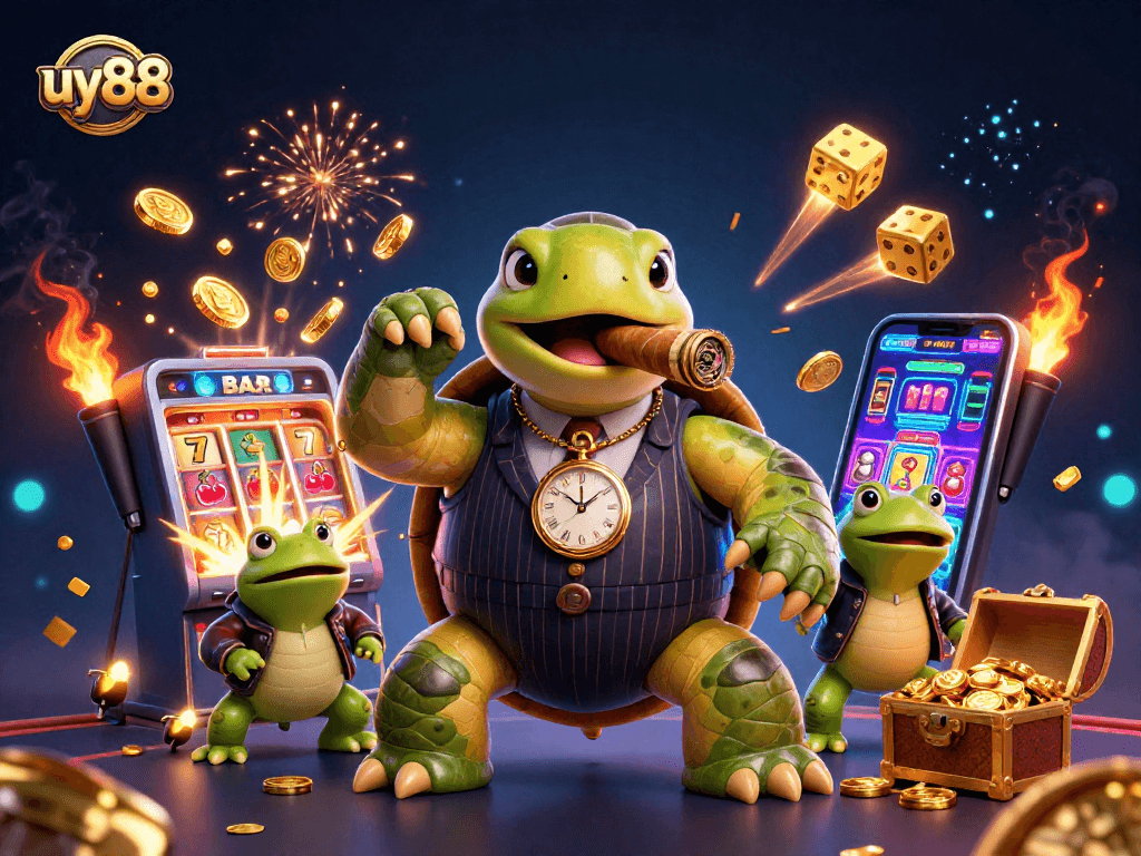 Experience thrilling gameplay at uy88 with lively casino characters and exciting jackpot action!