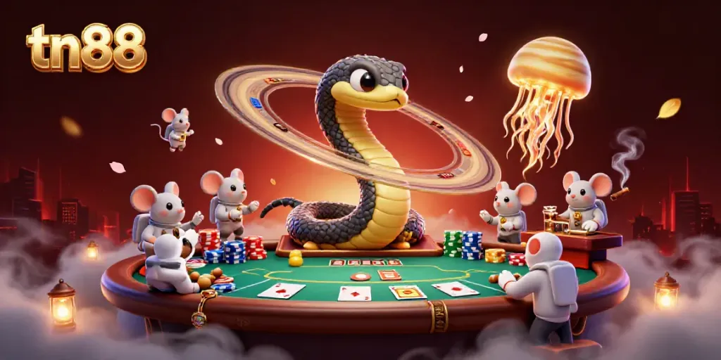 Experience thrilling bets at tn88 with a cosmic roulette wheel and dazzling poker environment.