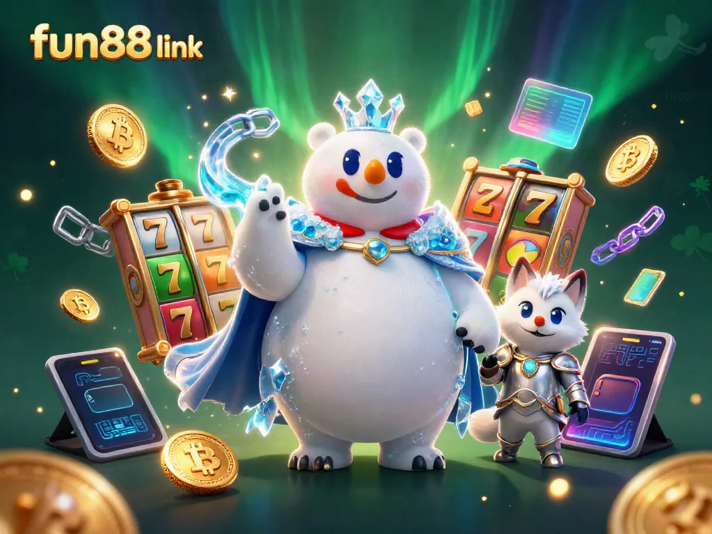 Spin the fun88 link slot reels with the majestic ice king and his fox partner for thrilling wins!