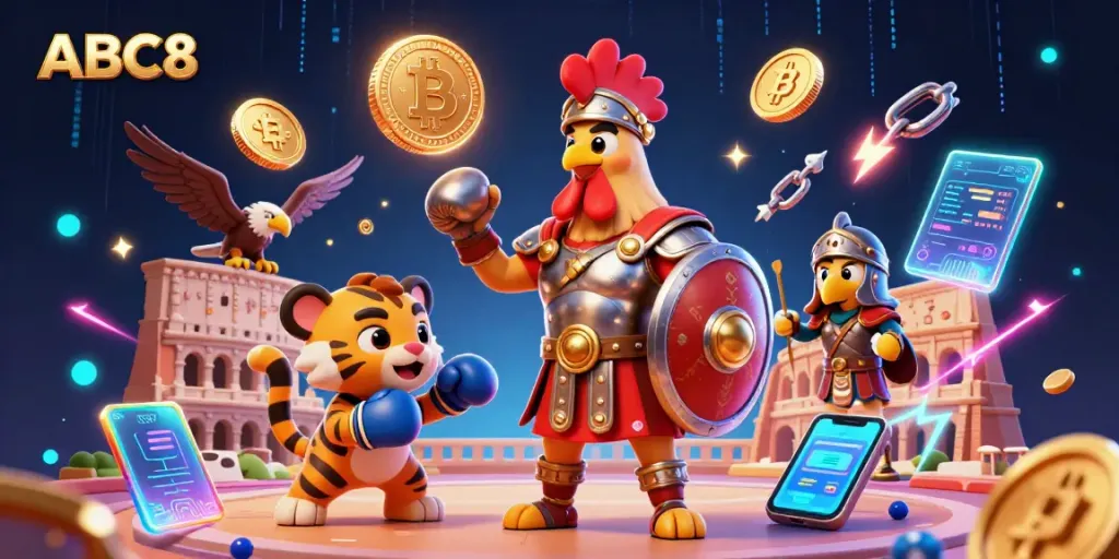 Experience thrilling gameplay at ABC8 with vibrant casino elements and exciting characters.