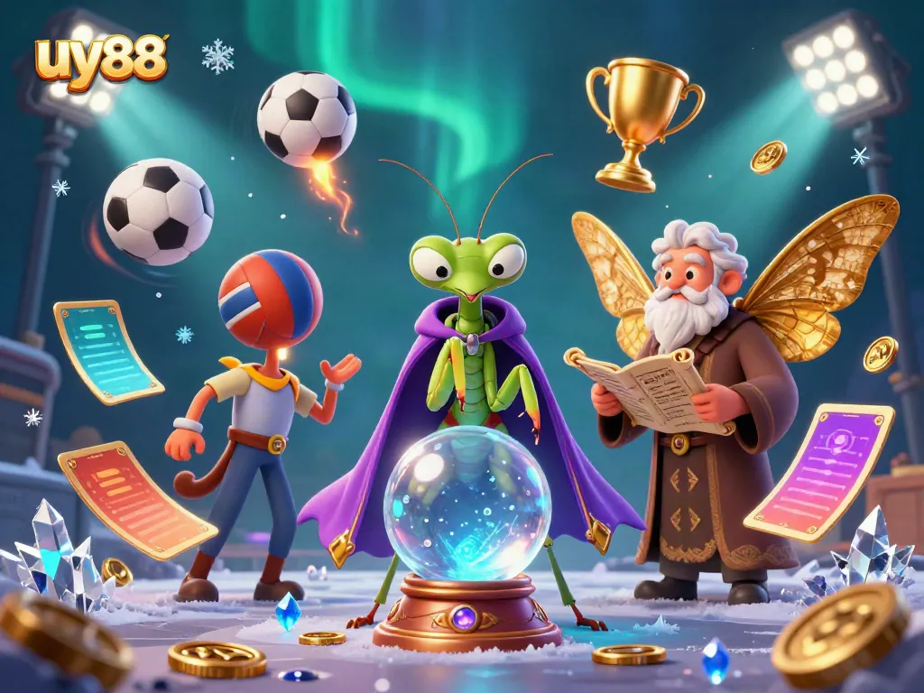 Engage with uy88's thrilling gaming experience through a fortune teller's wisdom and dynamic sports betting elements.