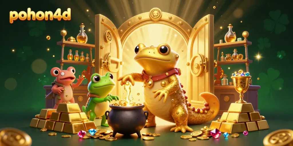 Experience thrilling gameplay transformations with pohon4d, featuring magical alchemy and riches.