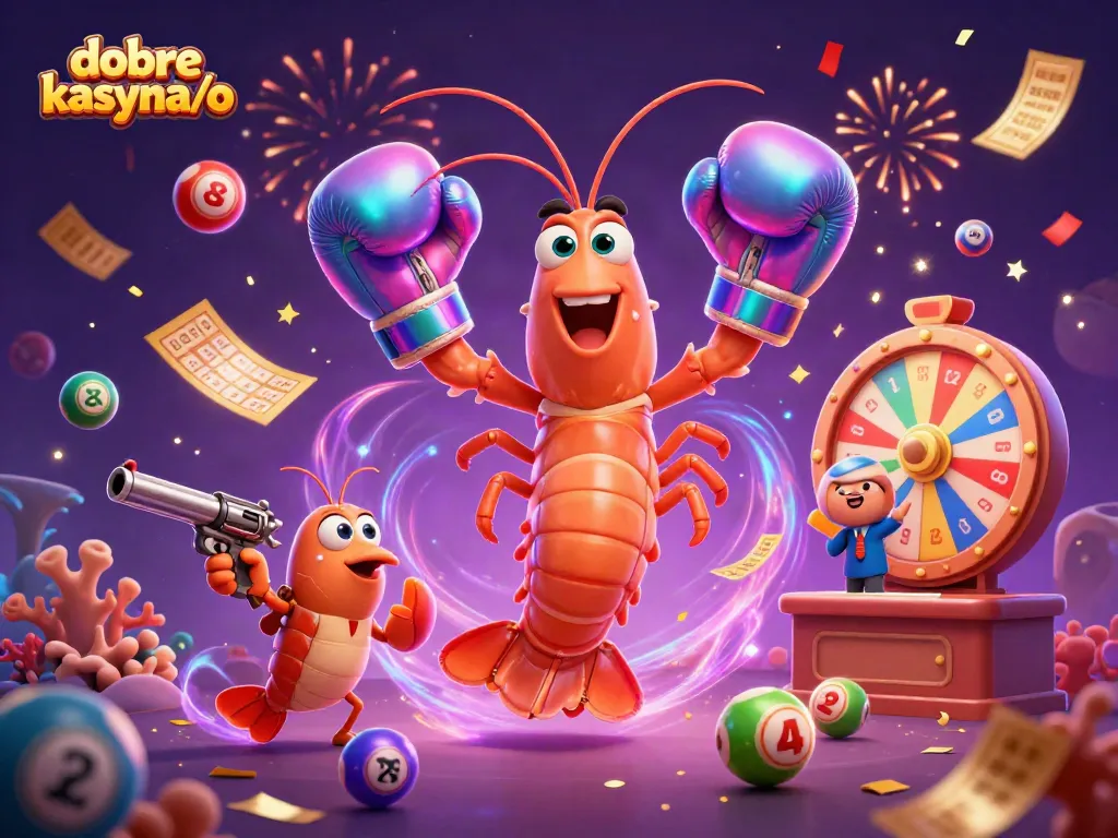 Engage with dobre kasyna/o through vibrant lottery-themed scene with lively characters and dynamic elements.