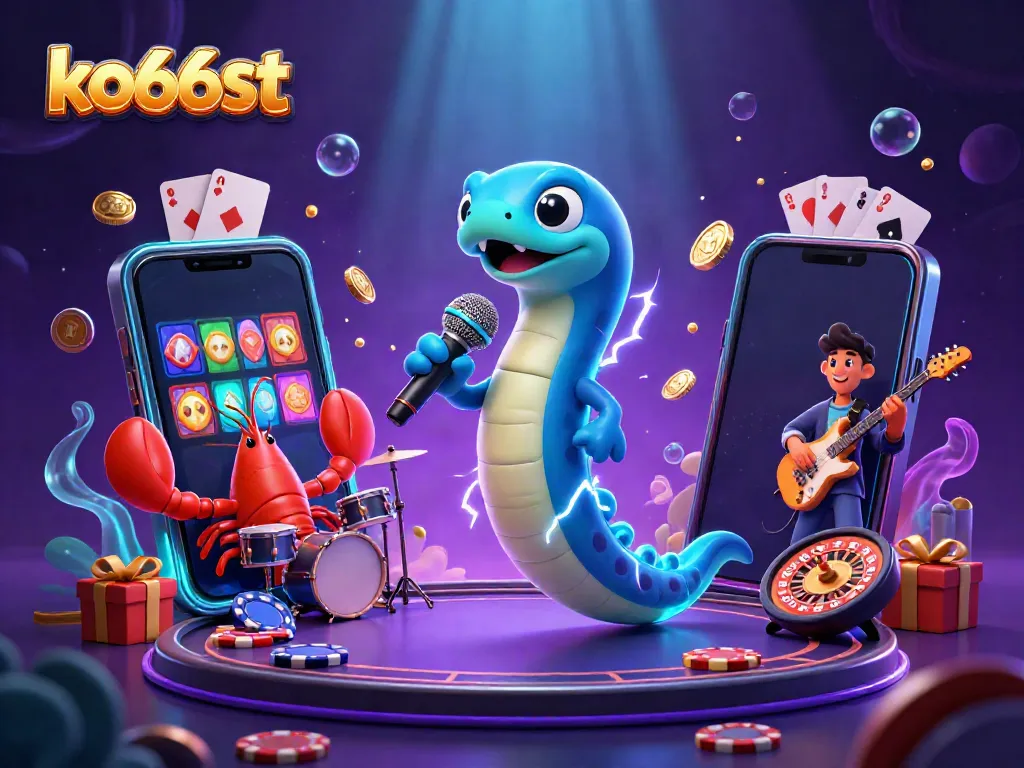 Experience the thrill of play with ko66st's vibrant underwater casino scene, featuring playful sea creatures and exciting gaming elements.