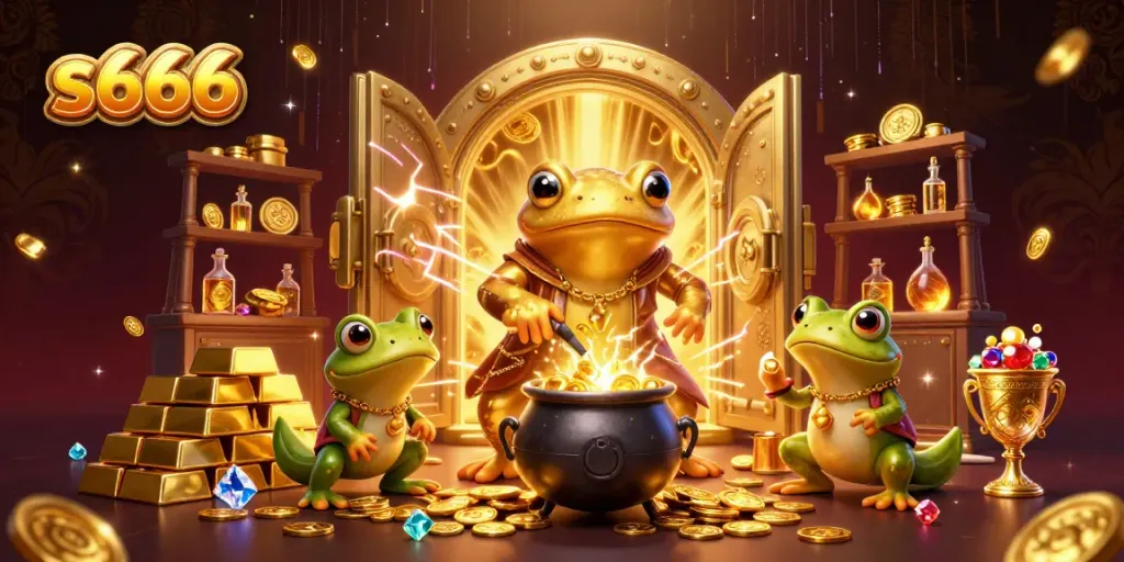 Experience the thrilling magic of s666 as the giant golden salamander alchemist turns base metals into gold.