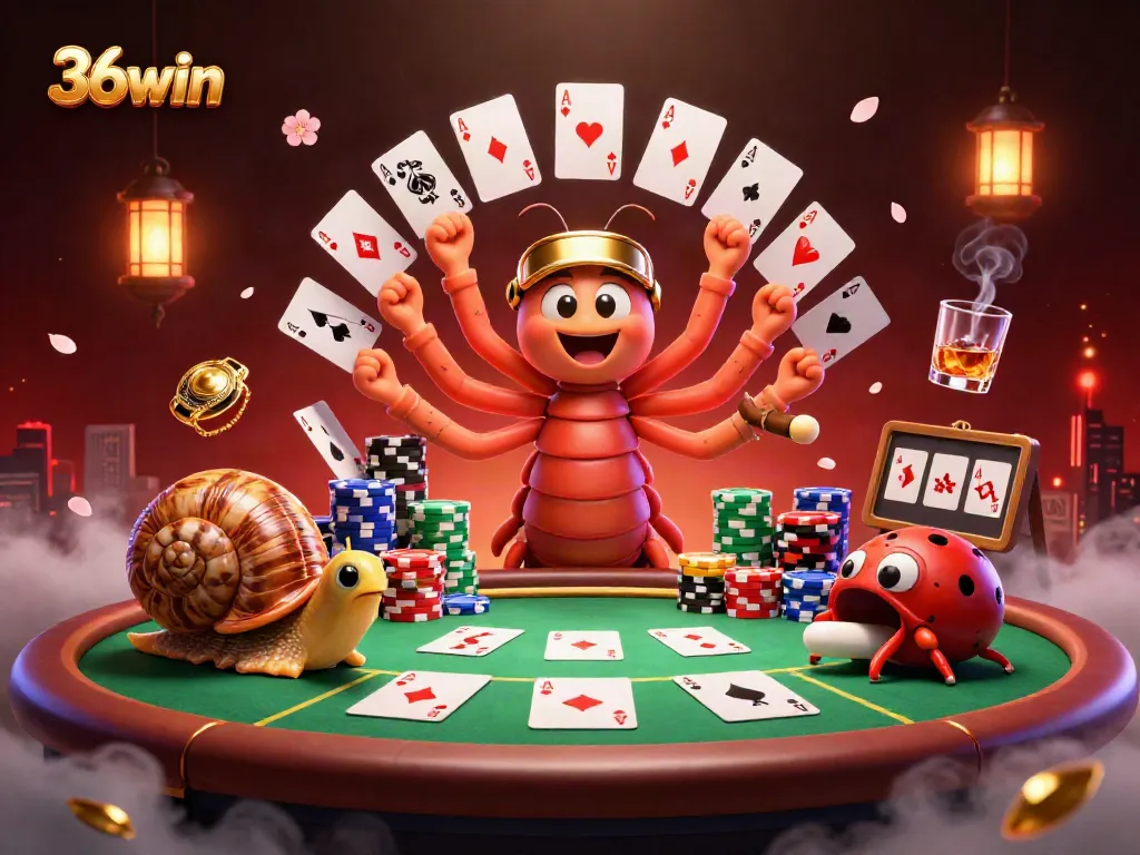 Experience exhilarating gameplay at 36win featuring vibrant poker elements and engaging character interactions.