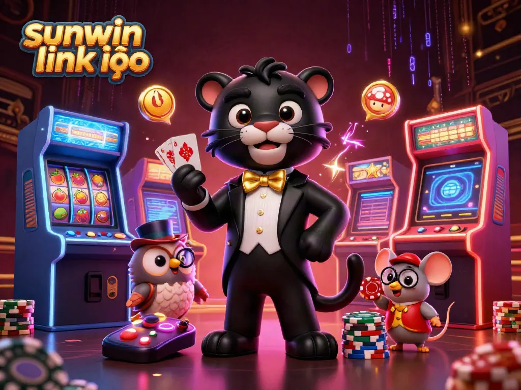 Experience thrilling games at sunwin link vào with the panther dealer, owl, and lucky mouse in a rich casino scene.