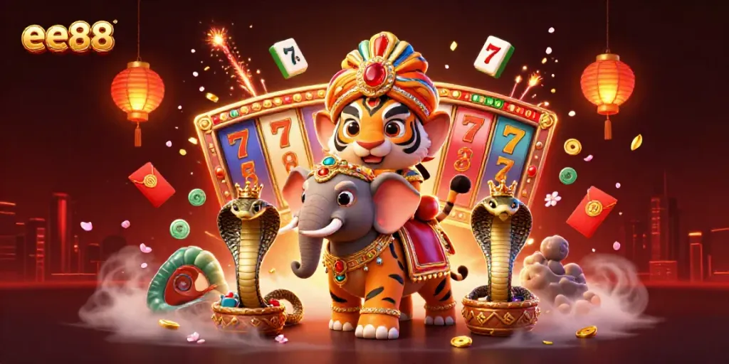 Experience the thrill of ee88 with vibrant casino elements and captivating characters