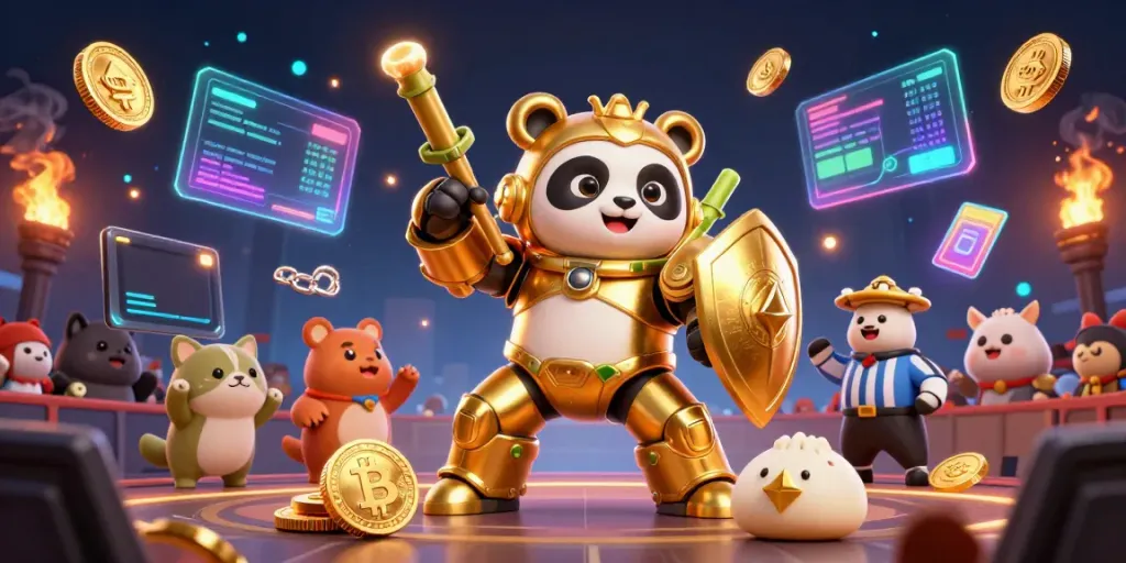 Mengalami keseruan bermain mahjong dengan panda emas dan robot bertema bambu di arena kasino digital.