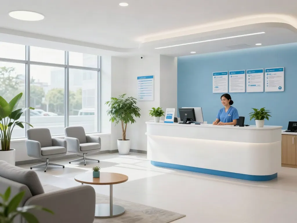 Situs togel integrated with professional healthcare services in a welcoming medical clinic setting.