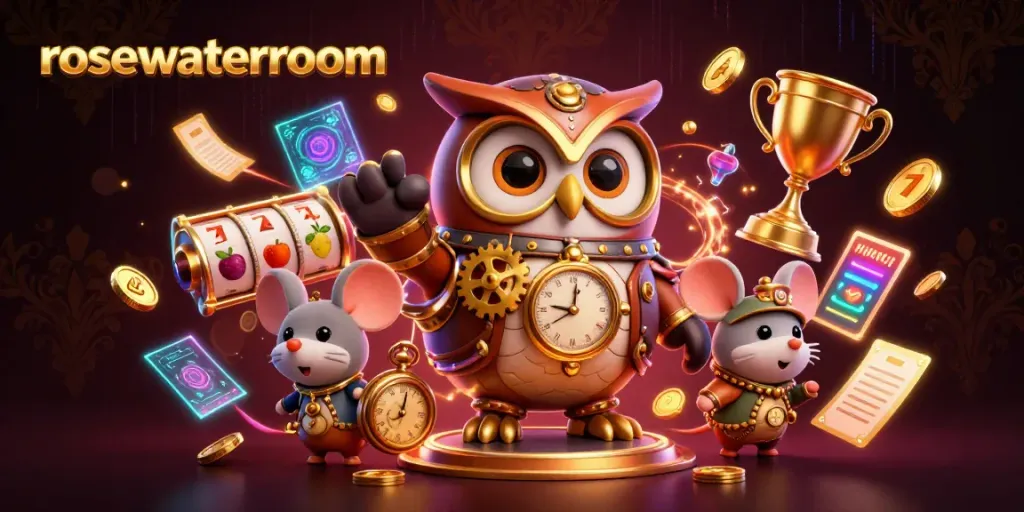 Experience thrilling gameplay at rosewaterroom with vibrant slot reels and rich steampunk characters.