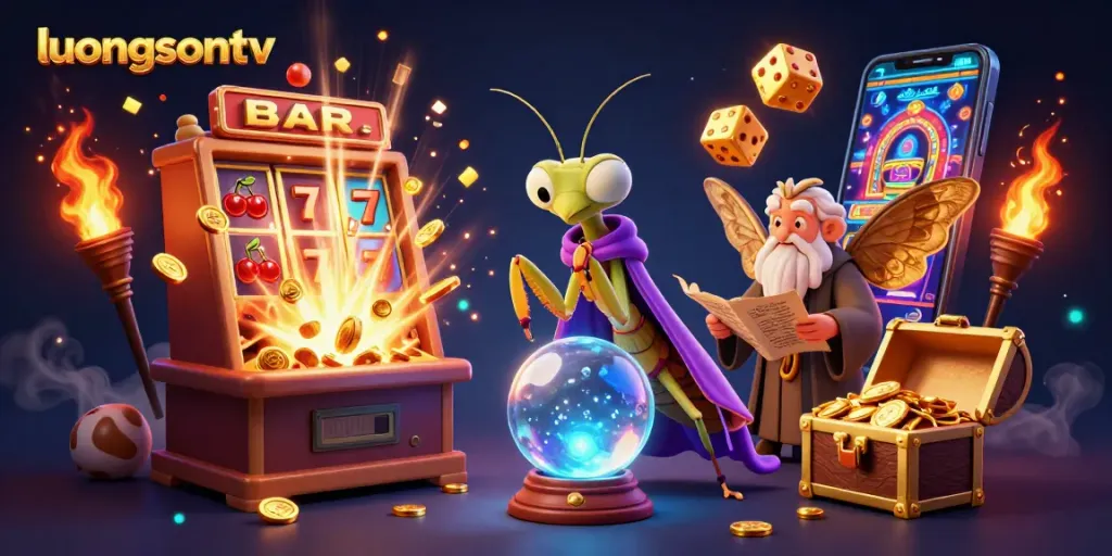 Engage with thrilling online gaming experiences at luongsontv featuring vibrant slot symbols.