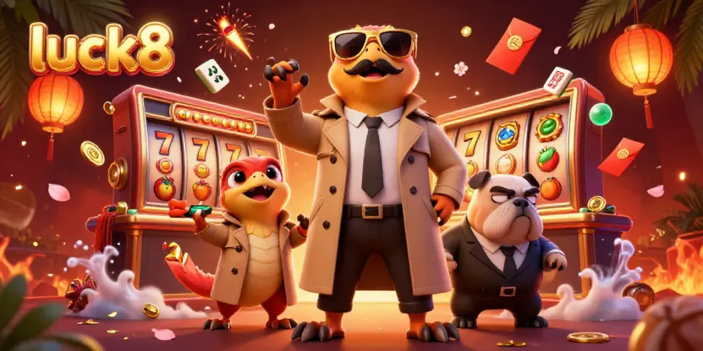 Experience luck8 with vibrant cherry blossoms and dynamic jackpots at a lively casino scene.