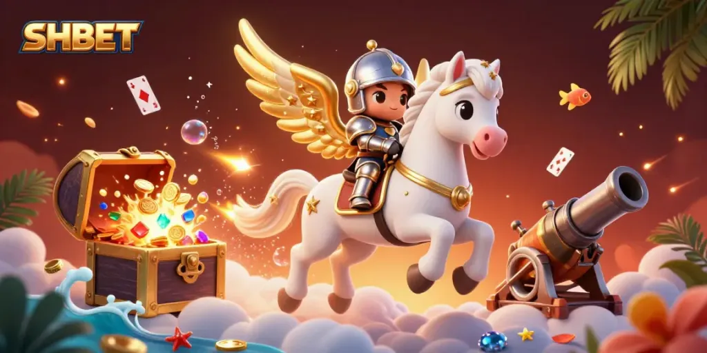Engage in thrilling games at SHBET featuring dynamic casino elements and celestial characters.