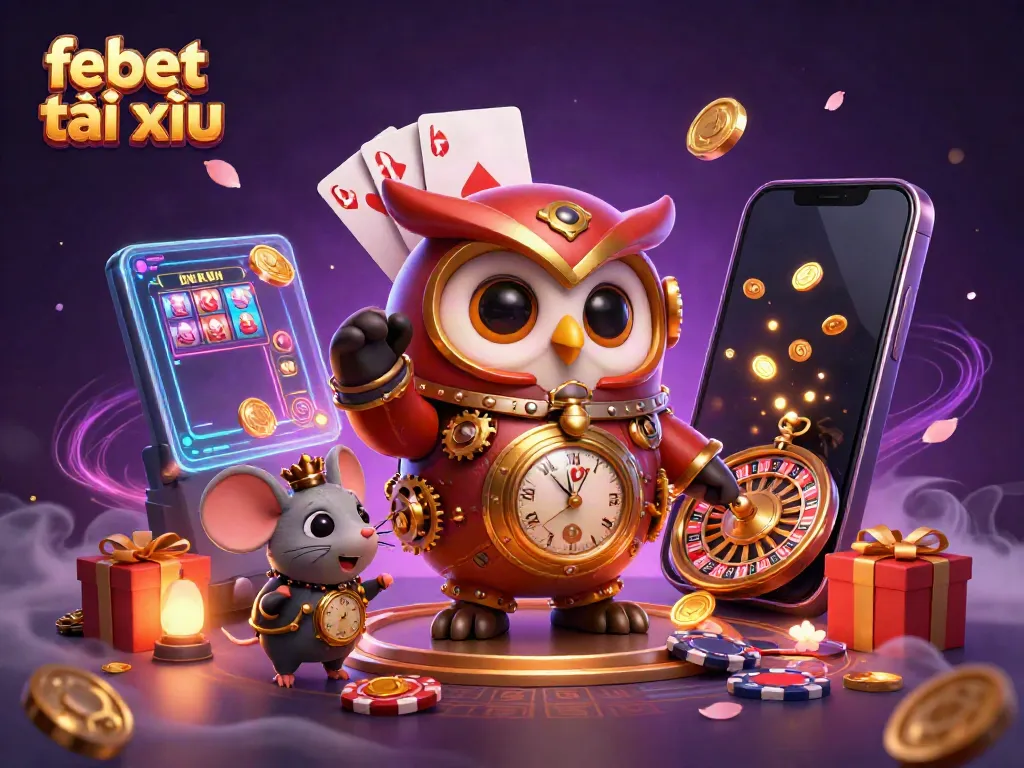 Experience thrilling action with febet tài xỉu in an ultra-detailed 3D casino scene.