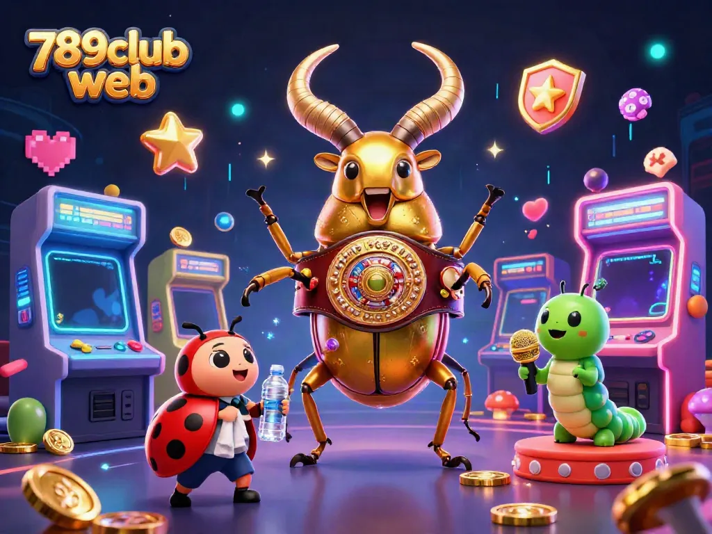 Engage with the vibrant 789club web gaming experience, featuring a whimsical 3D battle scene.