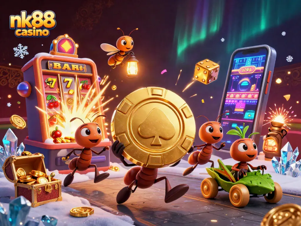 Engage with thrilling gameplay at nk88 casino, featuring dynamic characters and vibrant casino elements.
