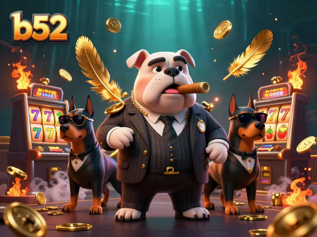 Engage in thrilling gameplay at b52, where a mafia bulldog and Dobermans represent winning slots and excitement!