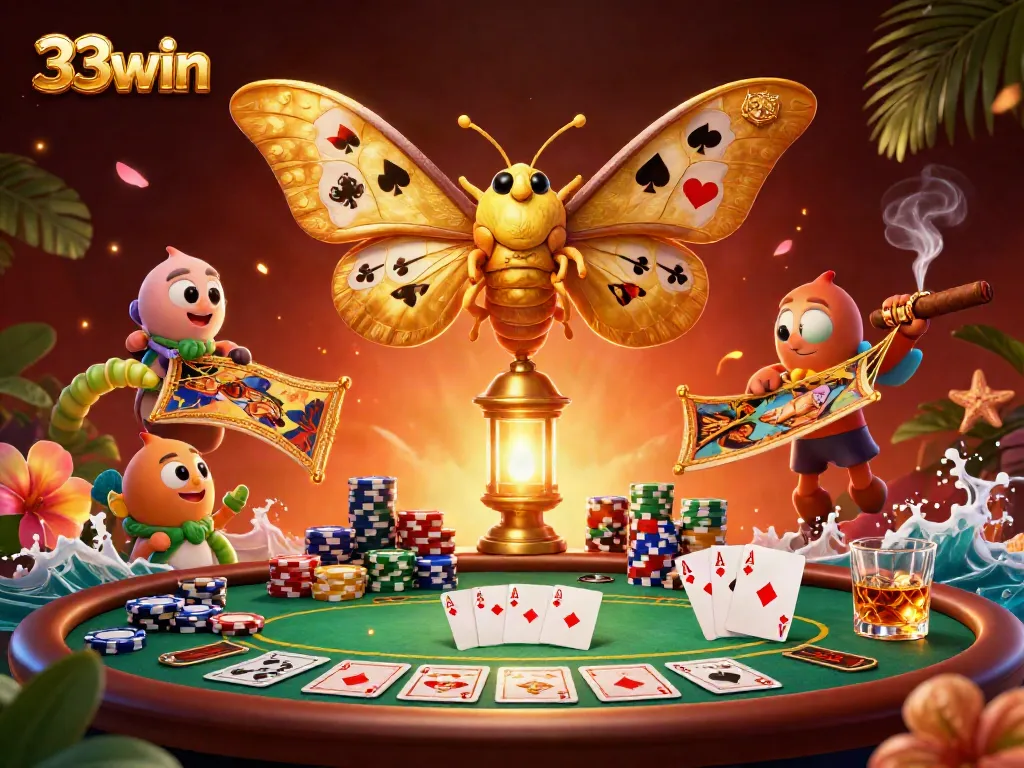 Experience exhilarating gameplay at 33win with a dynamic casino scene featuring vibrant elements.