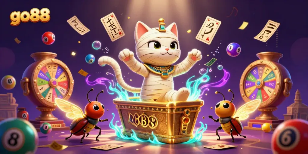 Experience the excitement of go88 with dynamic casino elements and vibrant characters.